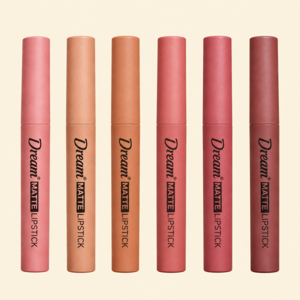 Hengfang Matte Dream Lipstick Set – 6-Piece Long-Lasting Nude Shades | Waterproof, Smooth Finish