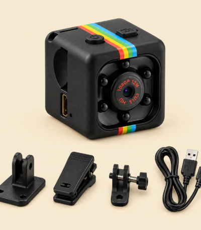 SQ11 mini camera with HD 1080P video, night vision, and motion detection