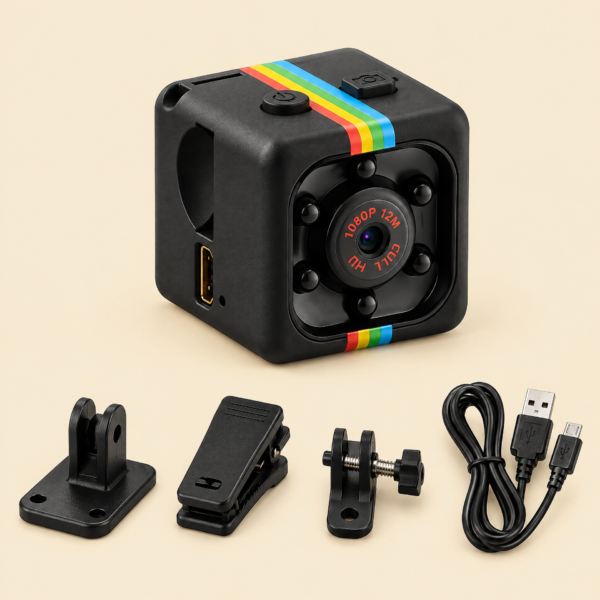 SQ11 mini camera with HD 1080P video, night vision, and motion detection