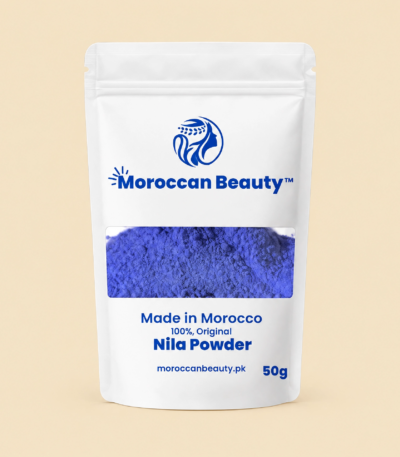 Moroccan Beauty Blue Nila Powder 50g for hydrating radiant-looking skincare
