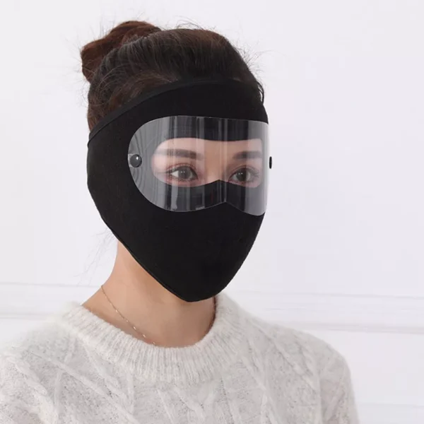 Windproof Winter Full Face Mask | Anti-Dust & Anti-Fog Goggles | Thermal Polar Fleece Protection for Outdoor Sports