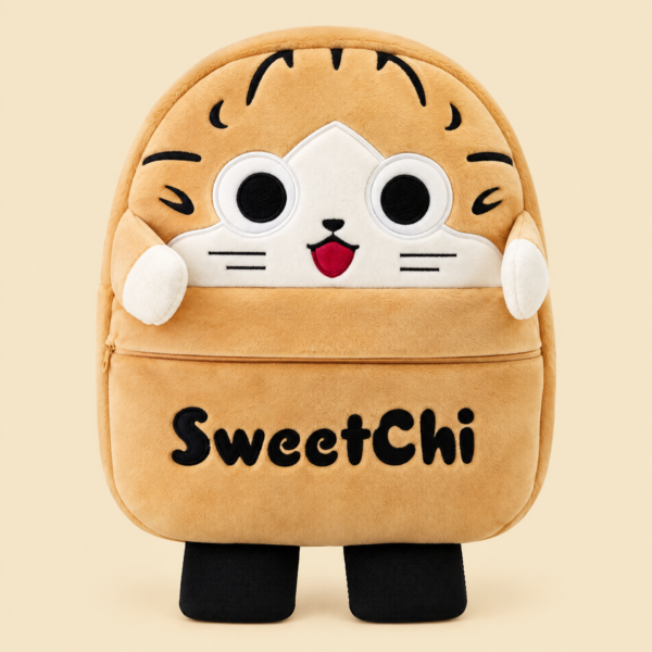 Cute Plush Sweetchi Character Backpack for Girls | Stuffed School Bag & Gift for Kids