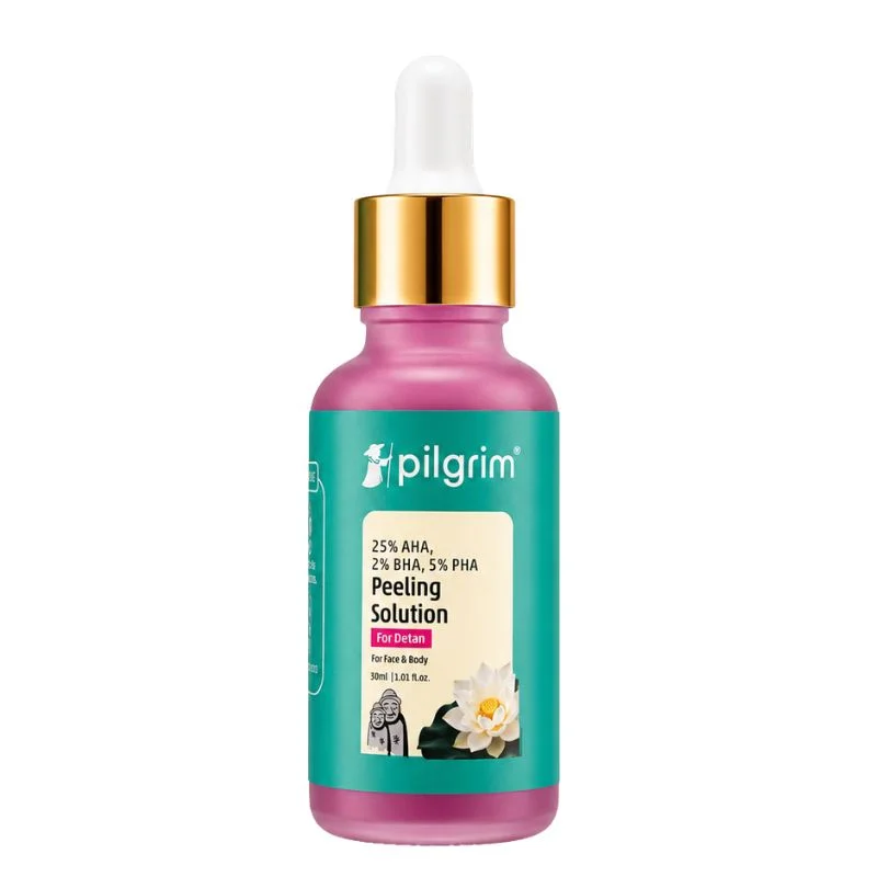 yourmartproduct-2026-08-01T113711.654_1785566284.webp Pilgrim Peeling Solution | Weekend Facial Peel for Deep Cleansing & Exfoliation | Radiant & Even-Toned Skin | For Men & Women | 30ml - Image 1
