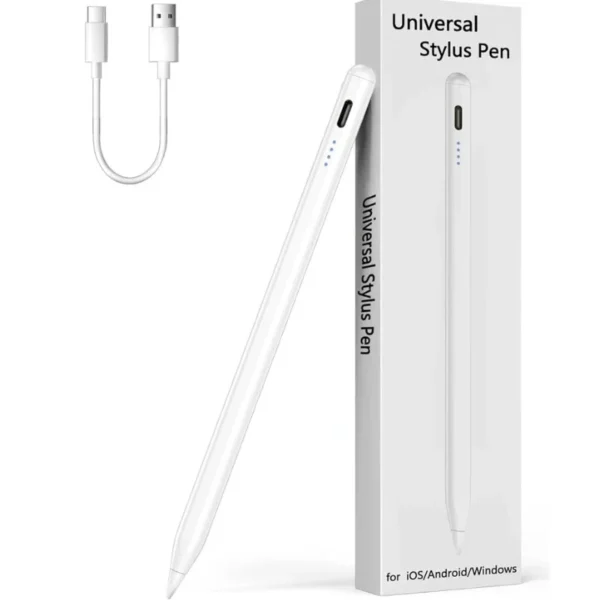 Universal Rechargeable Stylus Pen for Touchscreen Devices | Magnetic Stylus with High-Precision Tip | USB Type-C Charging | Compatible with iPad, Android & Tablets