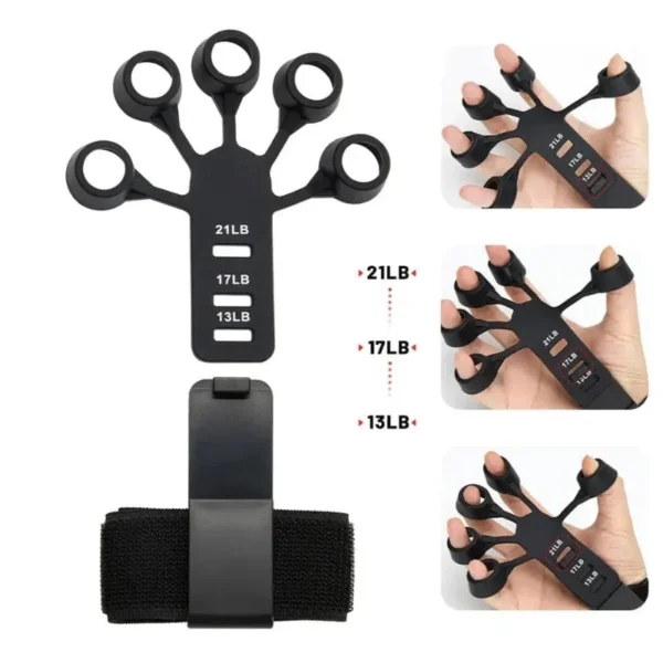 Adjustable Hand Grip Strengthener | Finger Exerciser & Hand Therapy Trainer | Grip Strength Trainer for Fitness, Rehabilitation & Arthritis Relief