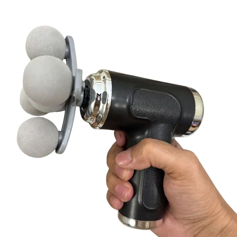 yourmartproduct14_1783340117.webp Five Head Massage Gun | Rechargeable Deep Tissue Muscle Massager | 9 Massage Heads | 6 Speed Levels | Model BLD-780 | Random color - Image 1