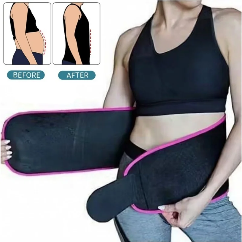 yourmartproducts28_1787913209.webp Waist Trimmer Belt for Men & Women | Adjustable Sweat Belt for Workout & Gym | Tummy Support & Body Shaper | Free Size | Pack of 1 - Image 1